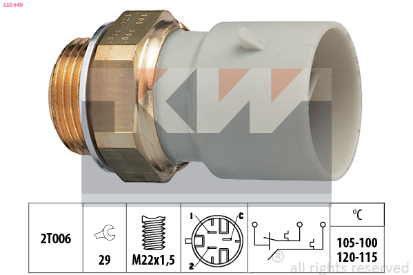 KW Ventilátor kapcsoló 550649_KW